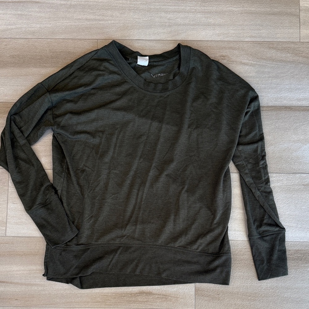 Avia Women's Long Sleeve Tee - Dark Olive
